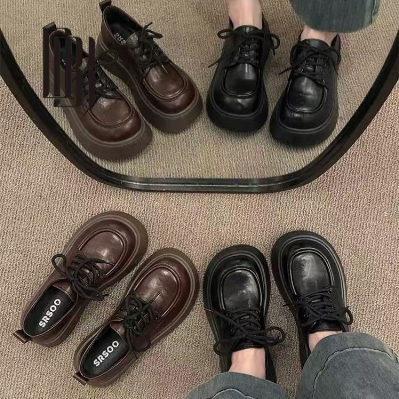 Women'S Shoes - Chaussures Oxford à lacets vintage marron