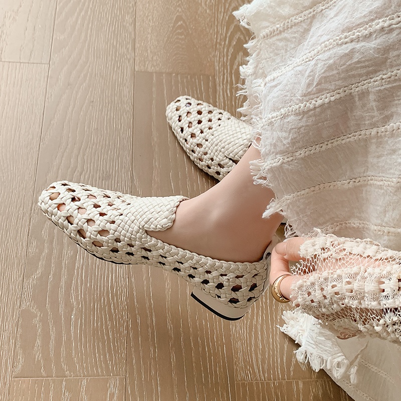 Sandales tressées en cuir véri - Sandals avis et prix